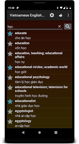 Run android online APK OFFLINE English Vietnamese Dictionary with Voice from MyAndroid or emulate OFFLINE English Vietnamese Dictionary with Voice using MyAndroid