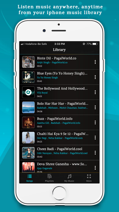 Emulate iPhone app Offline Music Player Lite using MyAndroid Emulate iPhone app Offline Music Player Lite using MyAndroid