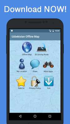 Emulate Android APK Offline Uzbekistan Maps - Gps
