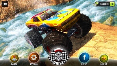 Emulate iPhone app Offroad Monster Truck Desert Safari Hill Driving using MyAndroid