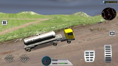 Emulate iPhone app Off Road Oil Transport - Truck trailer Driving 3D using MyAndroid