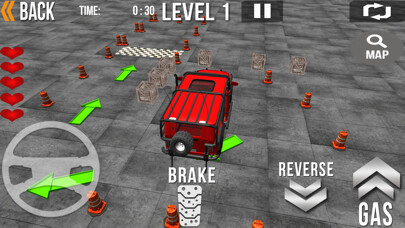 Emulate iPhone app Offroad Parking 3D - 4x4 SUV Jeep Wrangler Simulators using MyAndroid