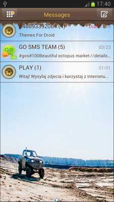 Emulate Android APK OFF ROAD Theme for GO SMS Pro Emulate Android APK OFF ROAD Theme for GO SMS Pro