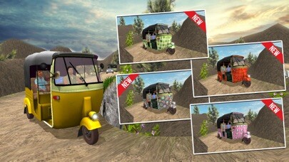 Emulate iPhone app Off road tuk tuk auto rickshaw driving 3D simulator free 2016 - Take tourists to their destinations through hilly tracks using MyAndroid