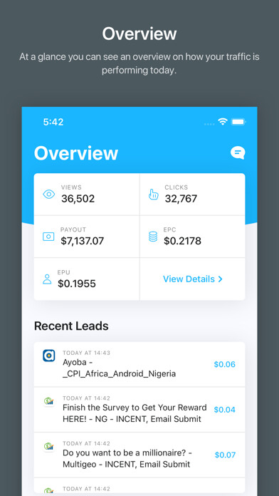 Emulate iPhone app OGAds Earnings using MyAndroid