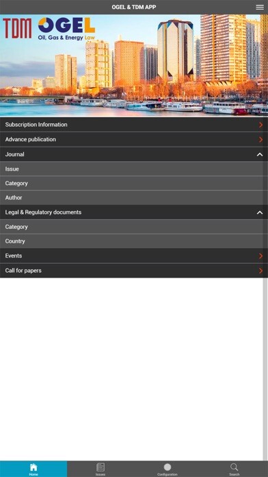 Emulate iPhone app OGEL & TDM Law Journals using MyAndroid Emulate iPhone app OGEL & TDM Law Journals using MyAndroid