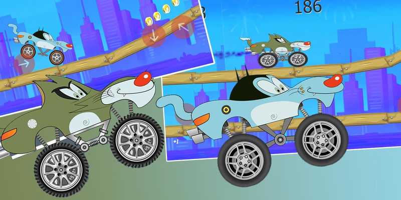 Emulate Android APK Oggy Road Runner Truck - amazing racing game Emulate Android APK Oggy Road Runner Truck - amazing racing game