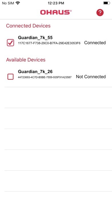 Emulate iPhone app OHAUS SmartLink ™ using MyAndroid Emulate iPhone app OHAUS SmartLink ™ using MyAndroid