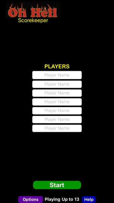 Emulate iPhone app Oh Hell Scorekeeper using MyAndroid Emulate iPhone app Oh Hell Scorekeeper using MyAndroid
