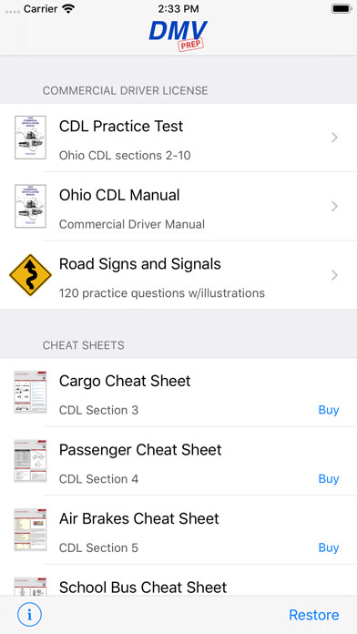 Emulate iPhone app Ohio CDL Test Prep using MyAndroid Emulate iPhone app Ohio CDL Test Prep using MyAndroid