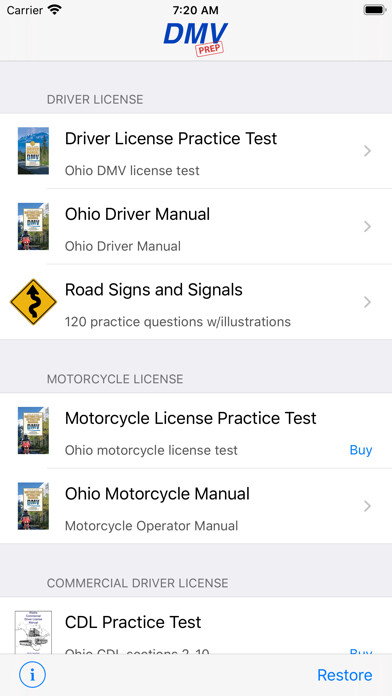 Emulate iPhone app Ohio DMV Test Prep using MyAndroid Emulate iPhone app Ohio DMV Test Prep using MyAndroid
