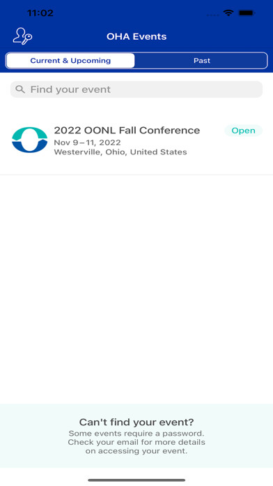 Emulate iPhone app Ohio Hospital Assoc. Events using MyAndroid