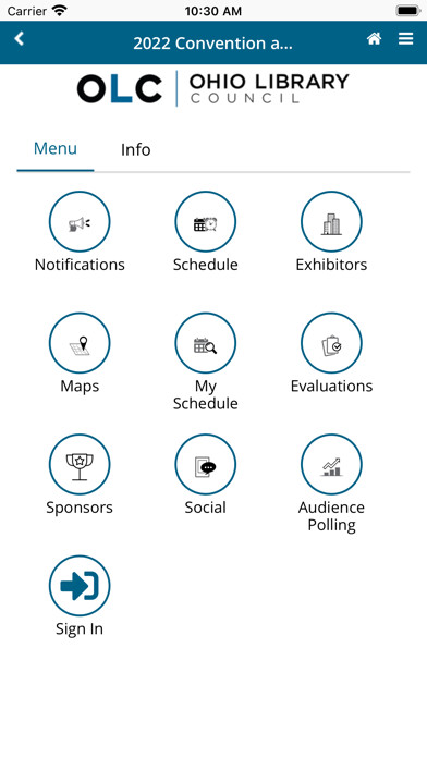 Emulate iPhone app Ohio Library Council Events using MyAndroid Emulate iPhone app Ohio Library Council Events using MyAndroid