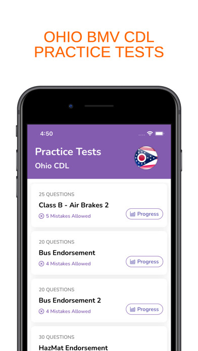 Emulate iPhone app Ohio OH CDL Permit Prep using MyAndroid Emulate iPhone app Ohio OH CDL Permit Prep using MyAndroid