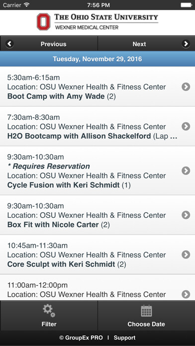 Emulate iPhone app Ohio State Health and Fitness Group Ex using MyAndroid Emulate iPhone app Ohio State Health and Fitness Group Ex using MyAndroid