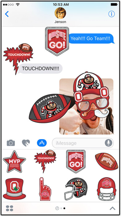 Emulate iPhone app Ohio State University Stickers PLUS for iMessage using MyAndroid Emulate iPhone app Ohio State University Stickers PLUS for iMessage using MyAndroid