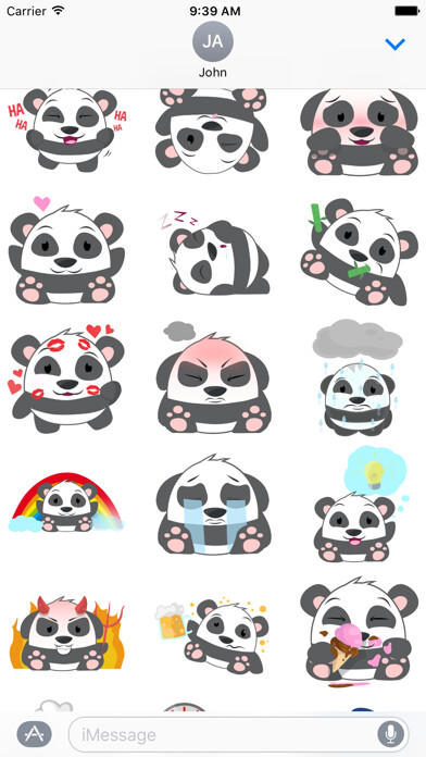 Emulate iPhone app Oh Panda! Stickers using MyAndroid Emulate iPhone app Oh Panda! Stickers using MyAndroid