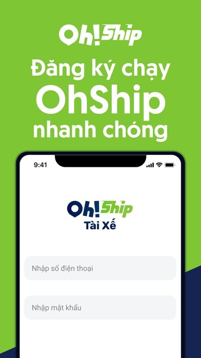 Emulate iPhone app OHSHIP Tài Xế using MyAndroid