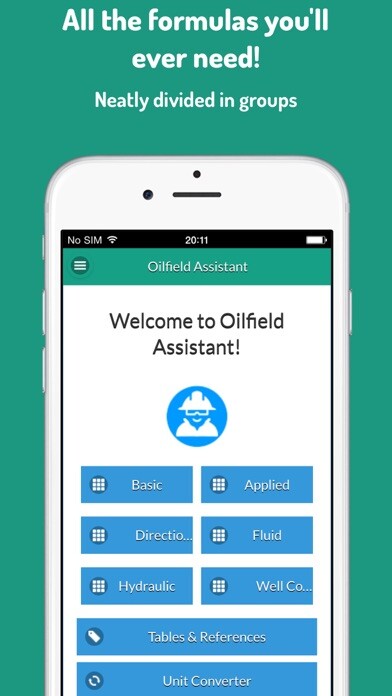 Emulate iPhone app Oilfield Assistant using MyAndroid
