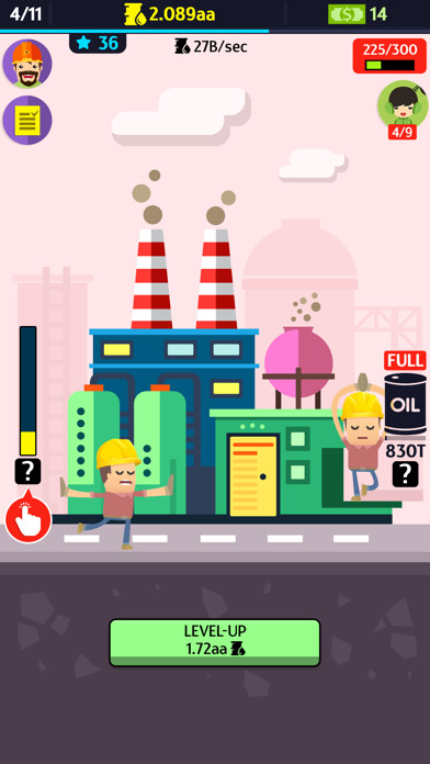 Emulate iPhone app Oil, Inc. - Idle Clicker using MyAndroid