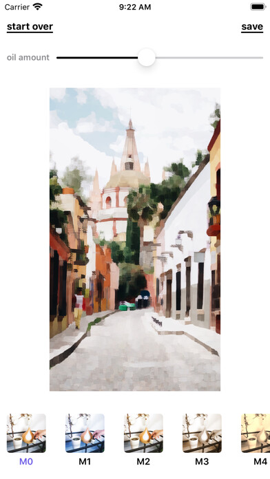 Emulate iPhone app Oil - Oil painting effect using MyAndroid