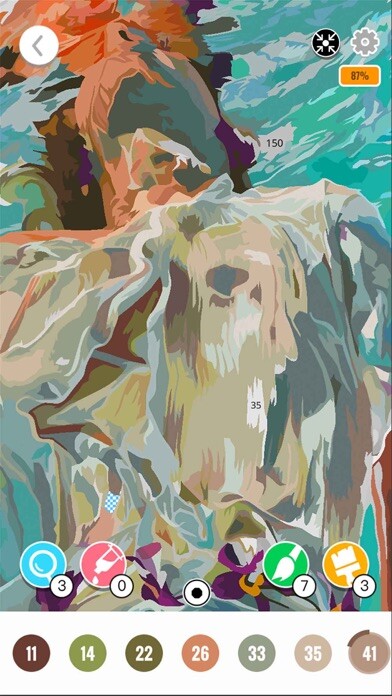 Emulate iPhone app Oil Painting By Number using MyAndroid