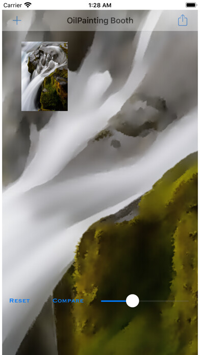 Emulate iPhone app Oil_Painting using MyAndroid