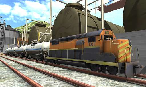 Emulate Android APK Oil Tanker Train Driving Sim : Cargo Train Uphill