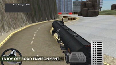 Emulate iPhone app Oil Tanker Truck Sim using MyAndroid