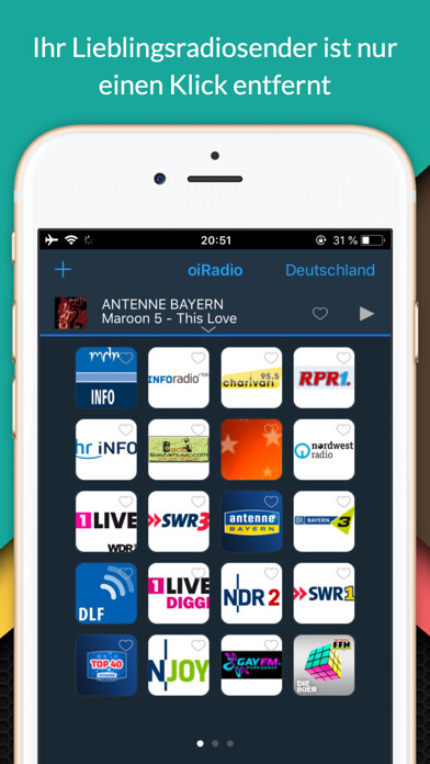 Emulate iPhone app oiRadio Deutschland-Live radio using MyAndroid Emulate iPhone app oiRadio Deutschland-Live radio using MyAndroid