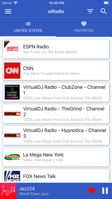 Emulate iPhone app oiRadio - Live Radios using MyAndroid Emulate iPhone app oiRadio - Live Radios using MyAndroid