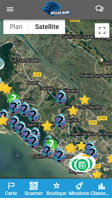 Emulate iPhone app Oiseau Rare - Geocaching using MyAndroid Emulate iPhone app Oiseau Rare - Geocaching using MyAndroid