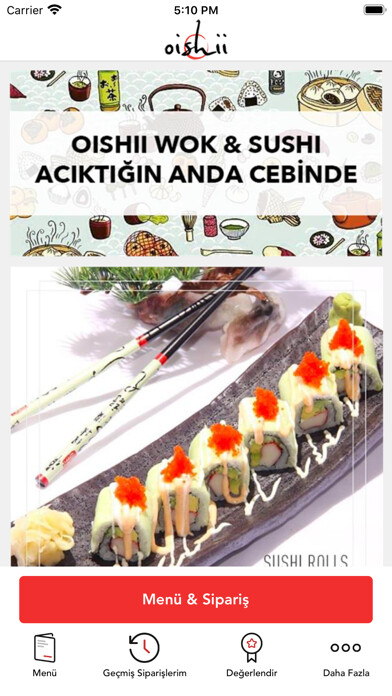 Emulate iPhone app Oishii Wok Sushi using MyAndroid Emulate iPhone app Oishii Wok Sushi using MyAndroid