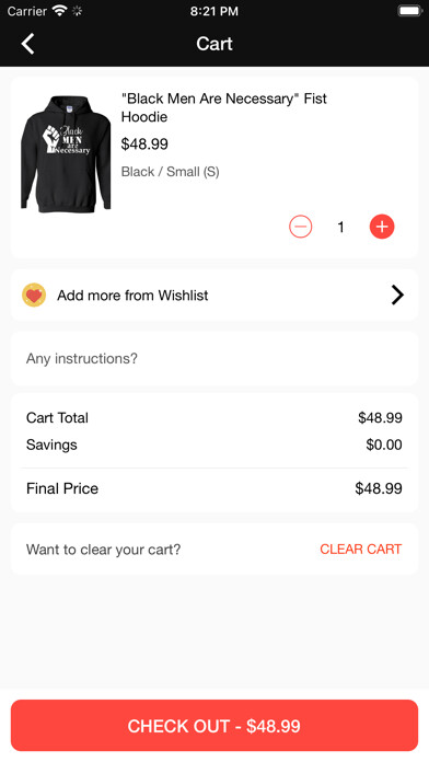 Emulate iPhone app OK2B Apparel using MyAndroid