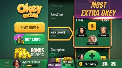 Emulate iPhone app Okey Extra - Online Çanak Oyna using MyAndroid