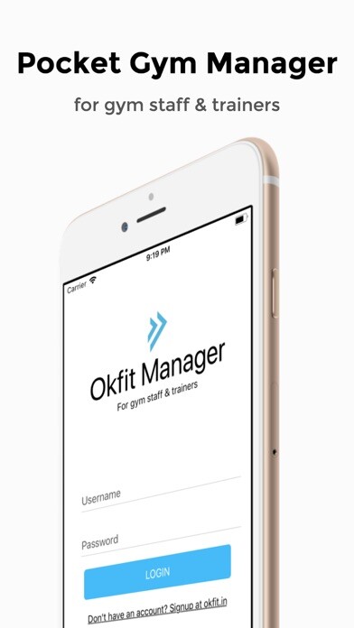 Emulate iPhone app Okfit Manager using MyAndroid