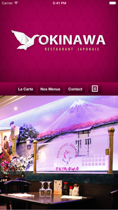 Emulate iPhone app Okinawa - Restaurant Japonais using MyAndroid Emulate iPhone app Okinawa - Restaurant Japonais using MyAndroid