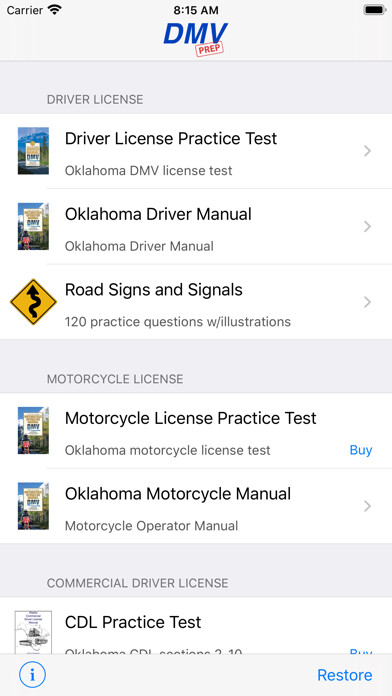 Emulate iPhone app Oklahoma DMV Test Prep using MyAndroid Emulate iPhone app Oklahoma DMV Test Prep using MyAndroid