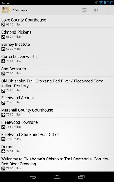 Run android online APK Oklahoma Historical Markers from MyAndroid or emulate Oklahoma Historical Markers using MyAndroid
