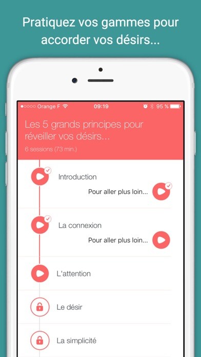 Emulate iPhone app OKPlaisir - Accordez vos désirs using MyAndroid