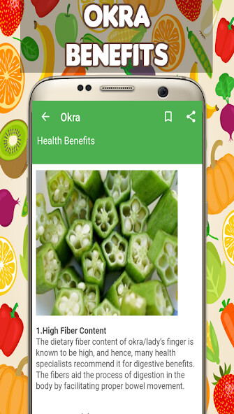 Run android online APK Okra Benefits from MyAndroid or emulate Okra Benefits using MyAndroid