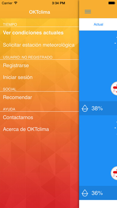 Emulate iPhone app OKTclima using MyAndroid Emulate iPhone app OKTclima using MyAndroid