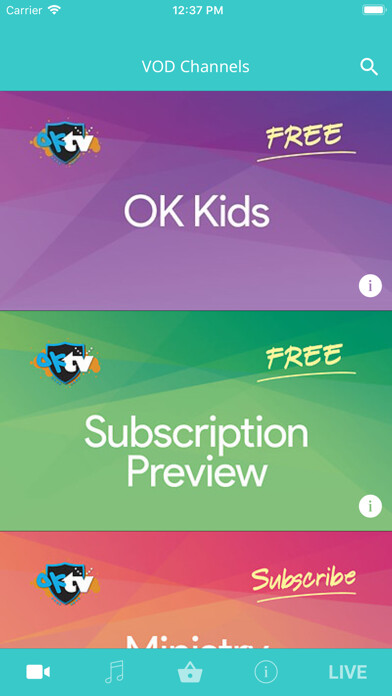 Emulate iPhone app OKTV - A voice for children using MyAndroid Emulate iPhone app OKTV - A voice for children using MyAndroid
