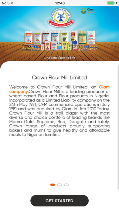 Emulate iPhone app Olam Market using MyAndroid