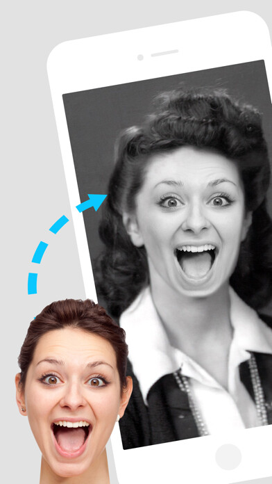Emulate iPhone app Oldbooth - Face Swap using MyAndroid