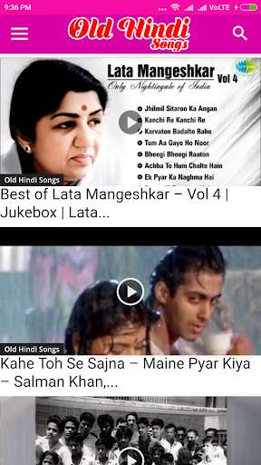 Run android online APK Old Hindi Video Songs - Bollywood from MyAndroid or emulate Old Hindi Video Songs - Bollywood using MyAndroid