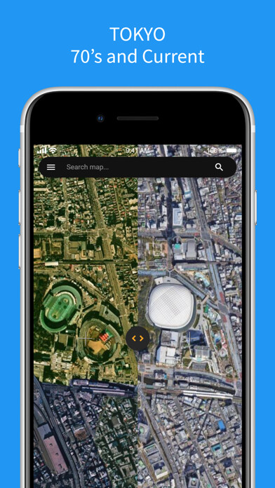 Emulate iPhone app Old Satellite Map JAPAN using MyAndroid Emulate iPhone app Old Satellite Map JAPAN using MyAndroid