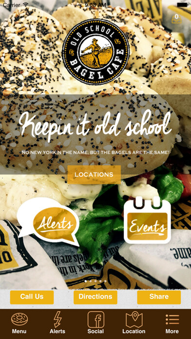 Emulate iPhone app Old School Bagel Cafe. using MyAndroid Emulate iPhone app Old School Bagel Cafe. using MyAndroid