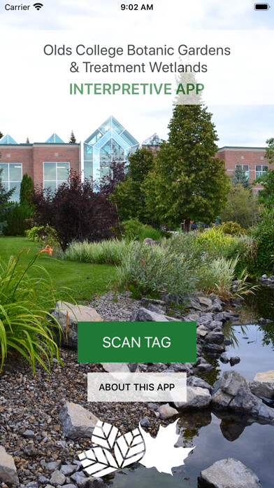 Emulate iPhone app Olds College Botanic App using MyAndroid