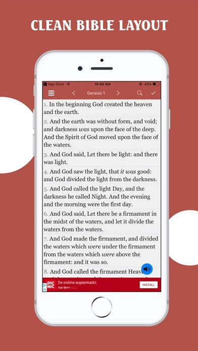 Emulate iPhone app Old Testament - King James using MyAndroid
